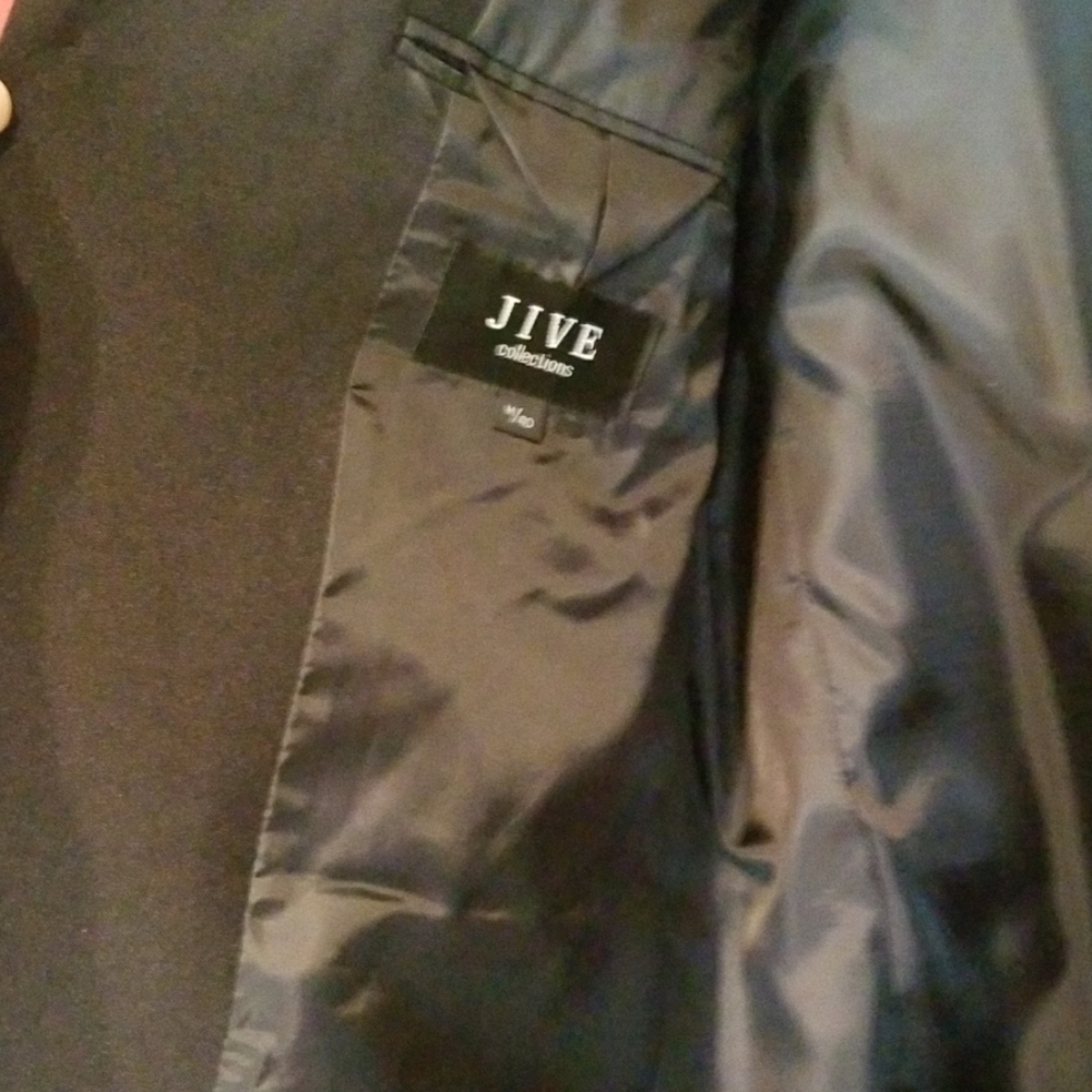 Men's black suit blazer/jacket - Picture 5 of 6
